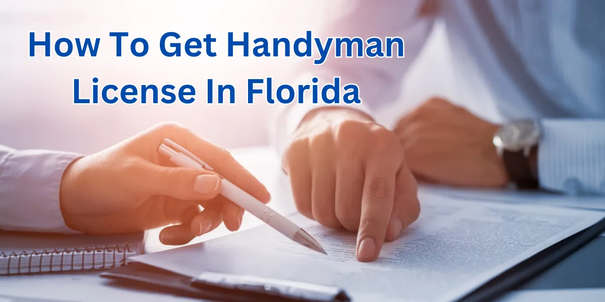 how to get handyman license in florida